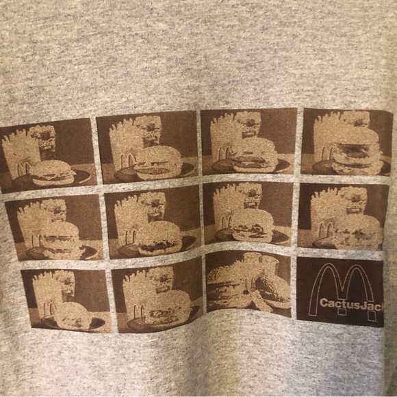 Travis Scott x McDonald’s Menu Mono Logo T-shirt Medium - Picture 5 of 6